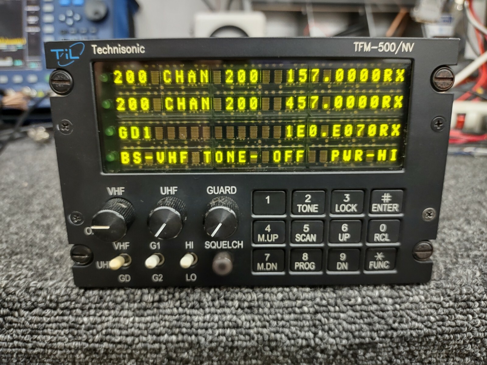 Technisonic TFM500 Dual Band VHF UHF Aircraft FM Radio Airband