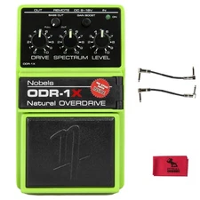 Nobels ODR-1X Natural Overdrive Pedal w/ Patch Cables & Cloth
