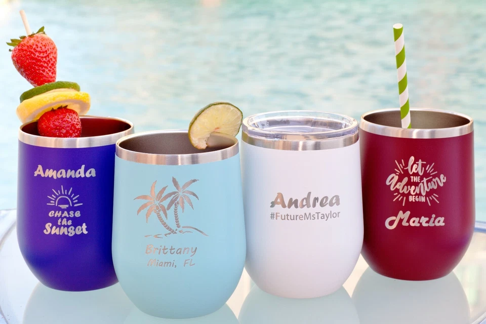 Regalo de agradecimiento de enfermera y maestra: vaso de vino personalizado, copa de vino grabada Foto 4 de 4