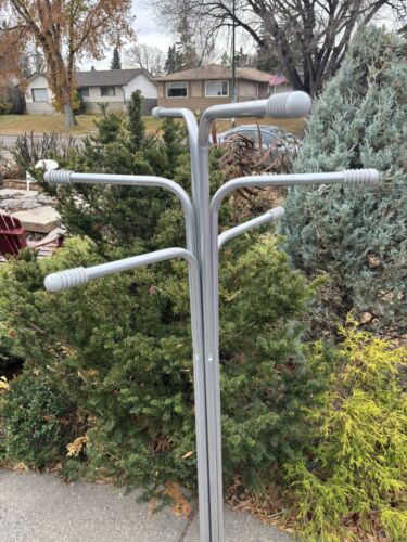 RIGG Coat Stand Rack Hanger by Tod Bjorklund IKEA Vintage Postmodern Grey Metal - Picture 4 of 12