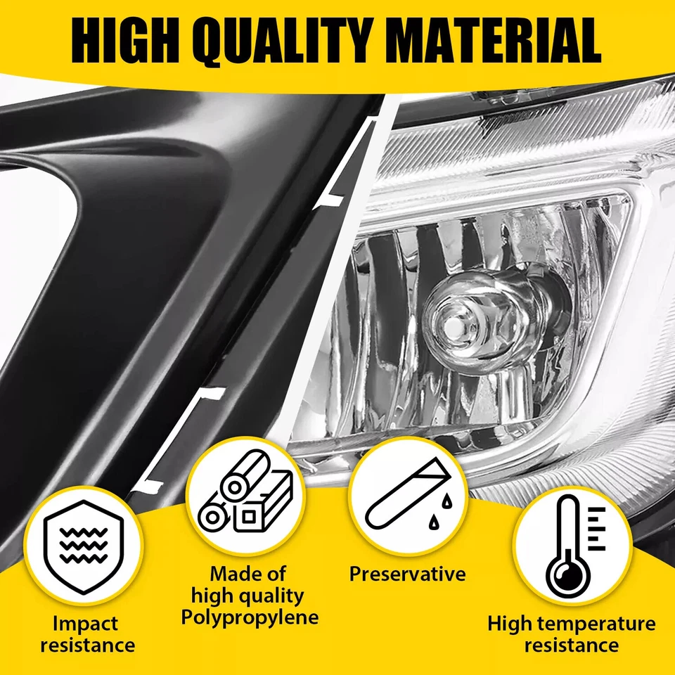 Luces antiniebla delanteras y biseles para Kia Optima 2014 2015 conductor pasajero con bombillas Foto 4 de 4