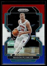 Mason Plumlee 2021 Panini Prizm Red White Blue RWB Prizm Card  #221