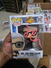 Jeff Goldblum Signed Jurassic World Dr Ian Malcolm Funko Pop! #1213 With JSA COA