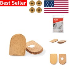 Orthotic Heel Lifts Genuine Leather Natural Cork Shock Absorbing Heel Pain Re...