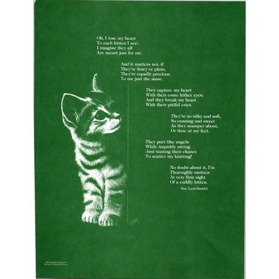 Oh I Lose My Heart Mrs. Leon Randol 1970s Poem Retro Kitsch Wall Art SH10