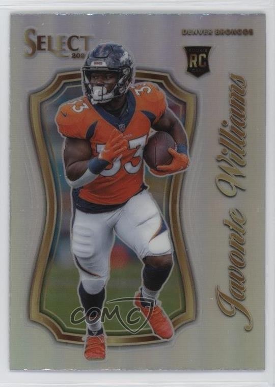 2021 Panini Select Certified Rookies Silver Prizm Javonte Williams #SCR-24 1lj7