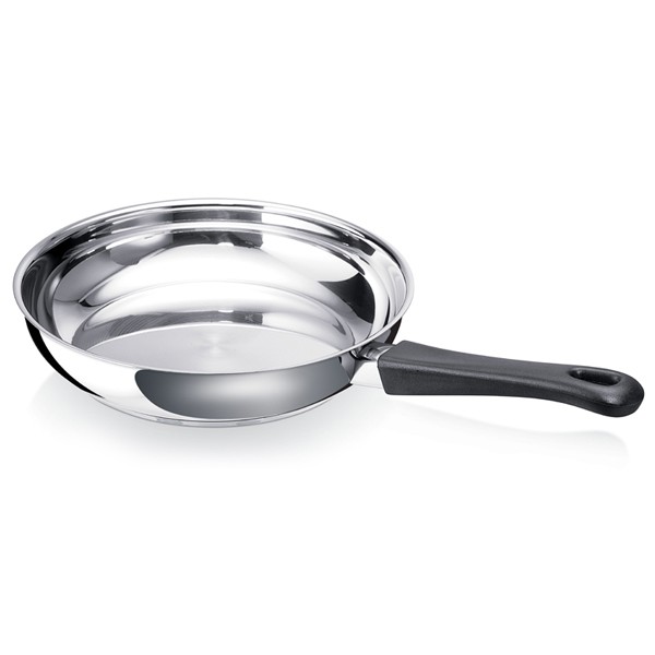 Poêle inox 24cm Beka induction 12037244 ustensile de cuisson en acier inoxydable