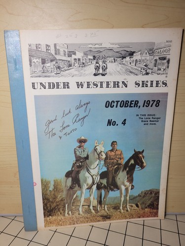 LONE RANGER TONTO Brace Beemer Under Western Skies#4 October 1978 GOOD Book