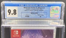 Metroid Prime 4: Beyond CGC 9.8 A+ Perfect Graded Switch New Sealed 1st Print