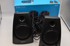 Genuine Logitech Z130 2 Piece Multimedia Stereo Speakers w/ Adapter - FREE S/H