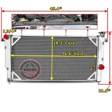 Aluminum Radiator For 1994-2002 1998 Dodge Ram 2500 3500 5.9l L6 Cummins Diesel