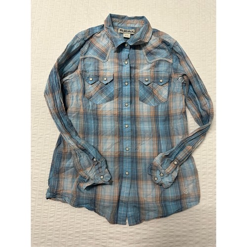 Ariat Damen Langarm Button Down Western Hemd Medium