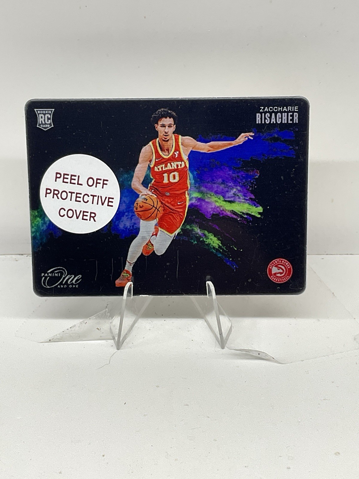 2024-25 One and One Zaccharie Risacher RC Rookie Black Color Blast Case Hit SSP