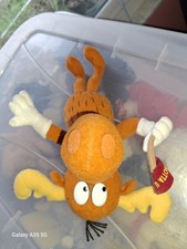 Stuffins Vintage 1999 Adventures Of Rocky  Bullwinkle J Moose 9" Plush