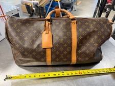 Vintage Louis Vuitton Keepall Monogram Duffle Bag 55 Brown Canvas Monogram NICE