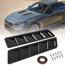 Car Bonnet Hood Vents Universal Flow Air Louver Scoop Cover Trim Gloss Black Car Bonnet Hood Vents Universal Flow Air Louver Scoop Cover Trim Gloss Black