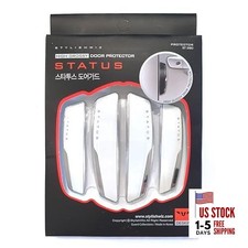 4 Pcs High Glossy Slim Door Edge Guards Bumper Protector Trim Guard Sticker