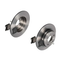 Brembo Bremsscheiben Coated Ø278Mm + BremsbelÄGe Hinten FÜR Mercedes SLK R170