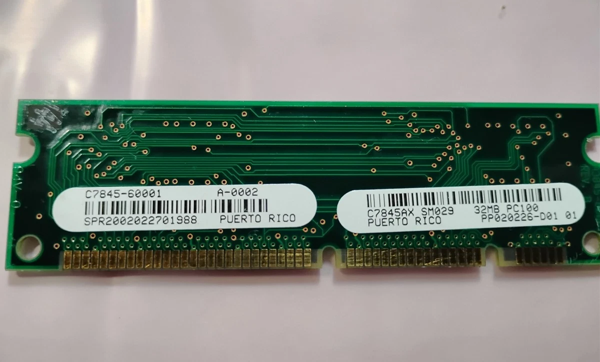 32 MB Capacity per Module DDR1 SDRAM Computer Memory (RAM) for