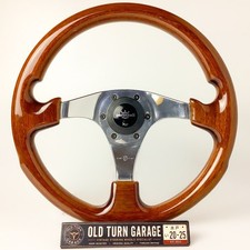 Rare Personal Tornado 100 350mm Wood Steering Wheel Genuine Horn Button Rare Personal Tornado 100 350mm Wood Steering Wheel Genuine Horn Button