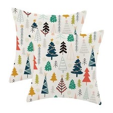 Christmas Pillow Covers 18x18 Set of 2, Cute 18" x 18" Pack of 2 Christmas-18