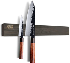 Ash Wood Magnetic Knife Strip, Magnet Utensil Holder for Wall, Refrigerator, Woo