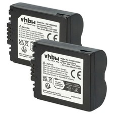 2 Batteries pour Panasonic Lumix DMC-FZ8 DMC-FZ7 DMC-FZ50 DMC-FZ38 600mAh 7,2V