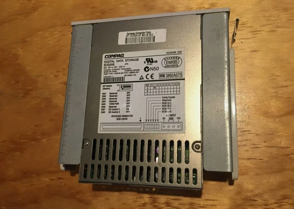 COMPAQ DIGITAL DATA STORAGE EOD006 20/40 GB DAT - Image 4 of 4