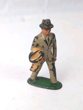 Vintage BARCLAY MANOIL - BUSINESS MAN W/ Overcoat Lead Figure/Toy Soldier