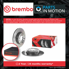 2x Brake Discs Pair Rear 272mm 08.B413.1X Brembo Set 1K0615601AA 5Q0615601D New