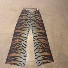 Ramona LaRue Mandy Zebra Print Wide Leg Palazzo PantsSize S