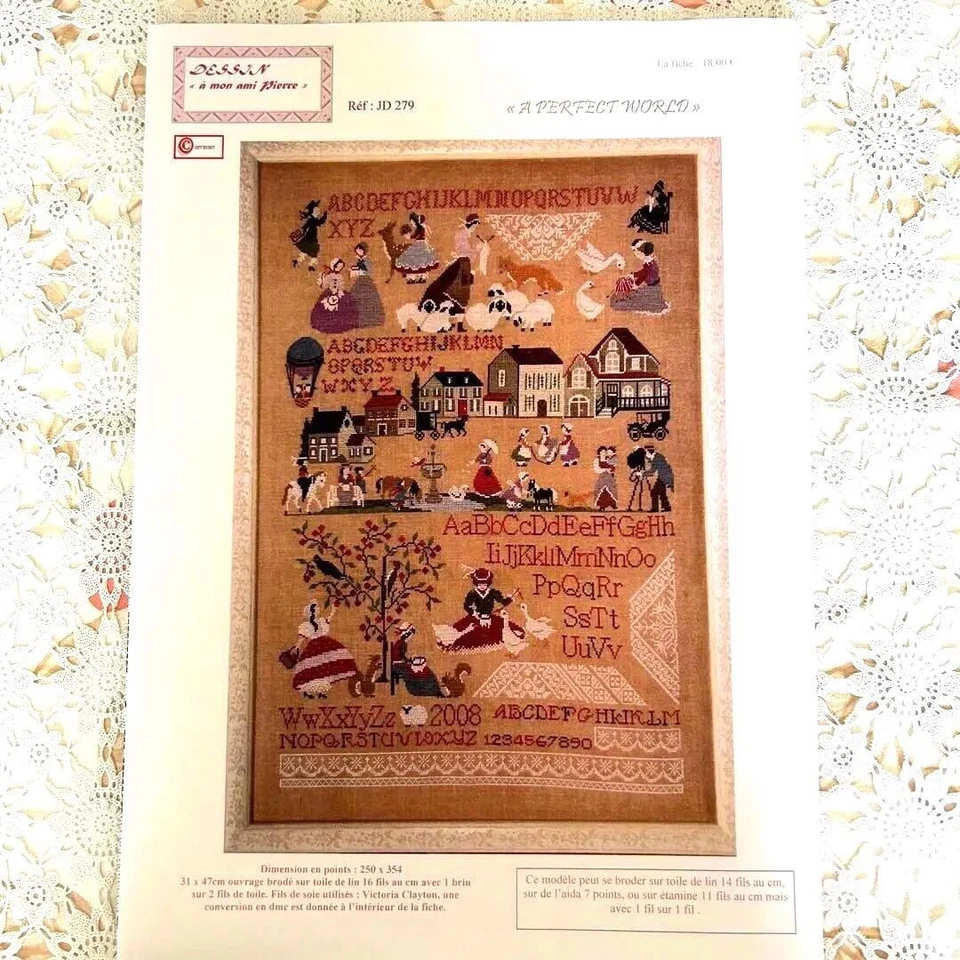 A Mon Ami Pierre A Perfect World Cross Stitch Chart Pattern Used France - Image 2 of 4