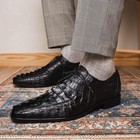 BRAND NEW  W/ BOX Marco di Milano Cancun Black 10.5 Mens Alligator Lace Up Shoes — photo 2