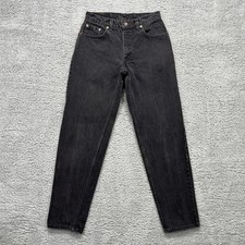 Levi's 550 Jeans Womens 9 Faded Black 90s Denim Relaxed Fit Tapered Leg