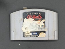 Nightmare Creatures N64 Nintendo 64 Tested Working Heavy Label Damage