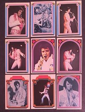 9 1978 Boxcar Elvis Presley Trading Card Lot All Different