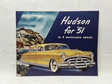 1951 Hudson Original Sales Brochure - 32 Pg Hornet Commodore Super-six Pacemaker