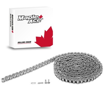 #41NP Nickel Plated Roller Chain 10 Feet plus Connecting Master Link