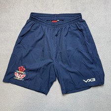 VX3 Llanelli Rugby FC Shorts Mens size S Blue Rugby Shorts