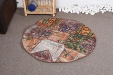 Decorative Rug, Southwestern Brown and Green 3.3x3.4 ft