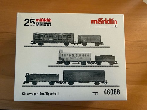 ‼️Märklin H0, 46088, Güterwagen-Set Ep. II,  6 Waggons, OVP, 25 Jahre‼️ | Condition: Gebraucht