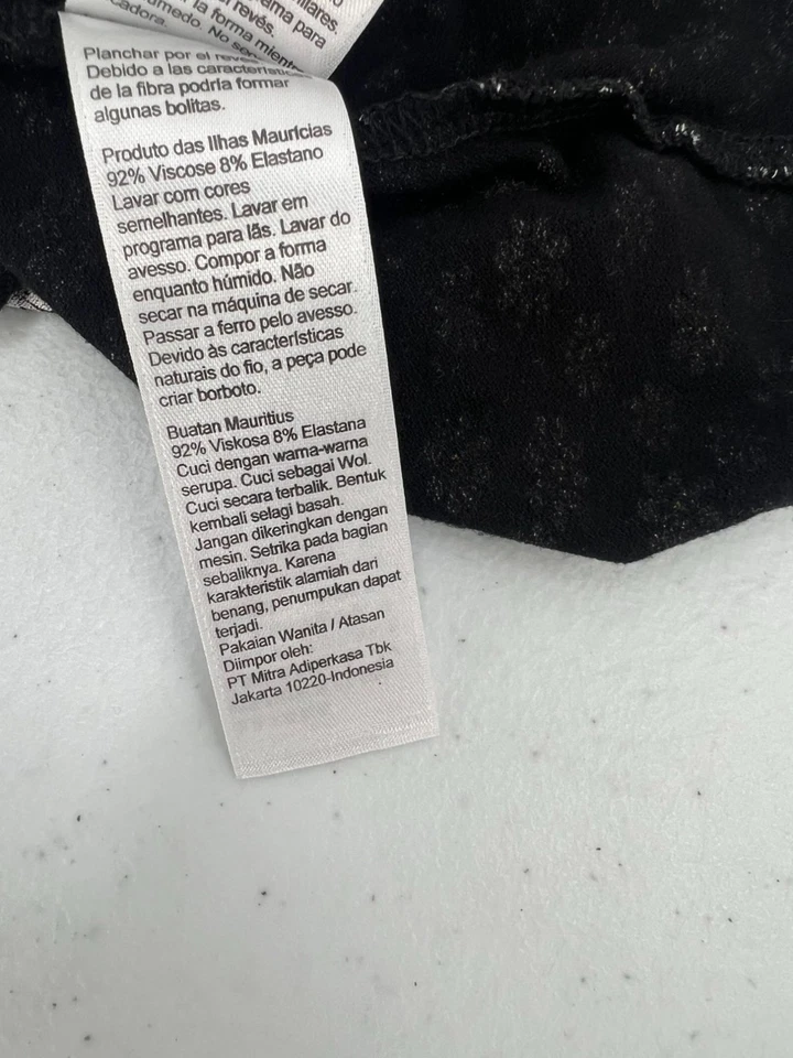 Top corto Topshop US 2 negro margarita manga abullonada dobladillo de lechuga cuello cuadrado Y2K Foto 4 de 4