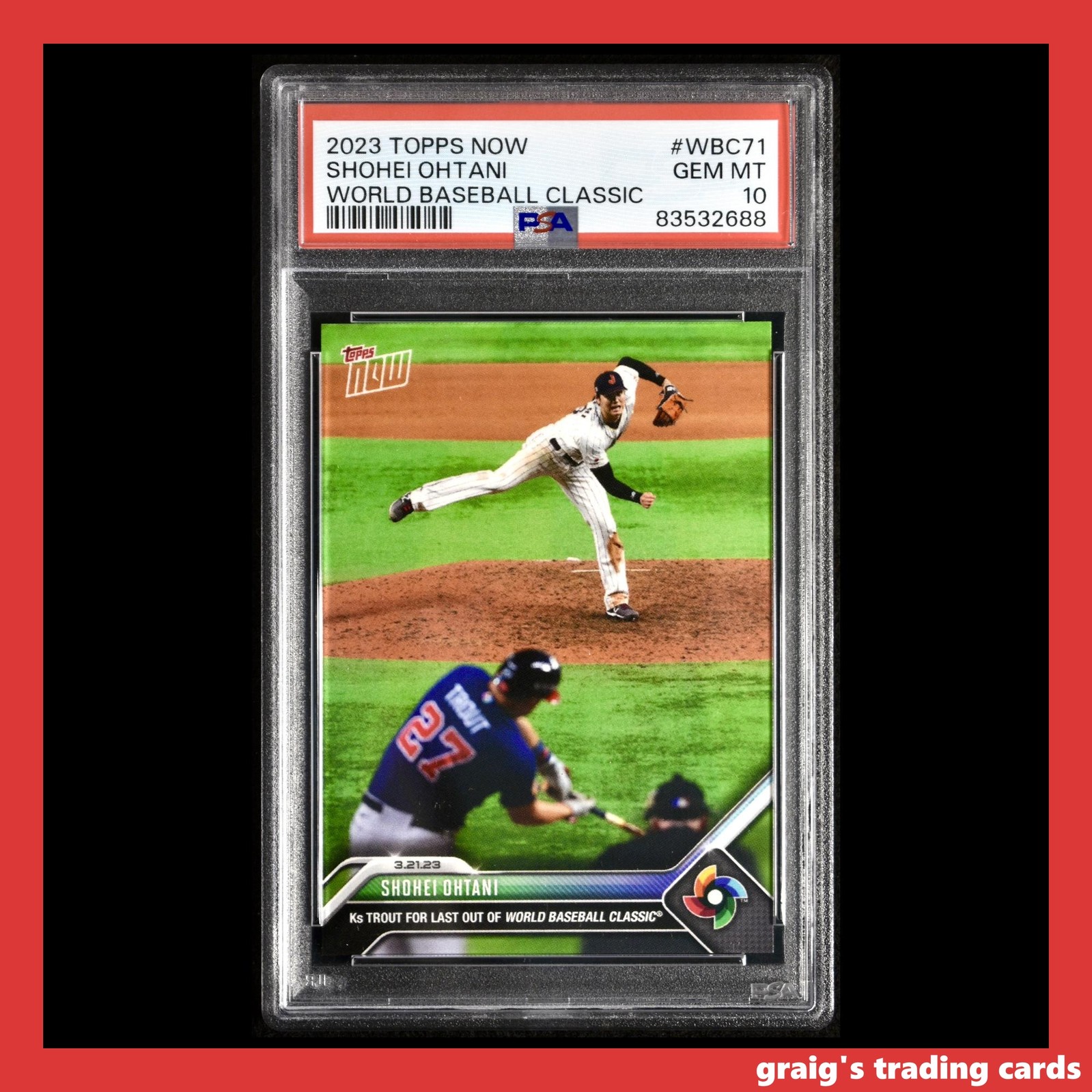 Shohei Ohtani 2023 Topps Now #WBC-71 World Baseball Classic (Print 