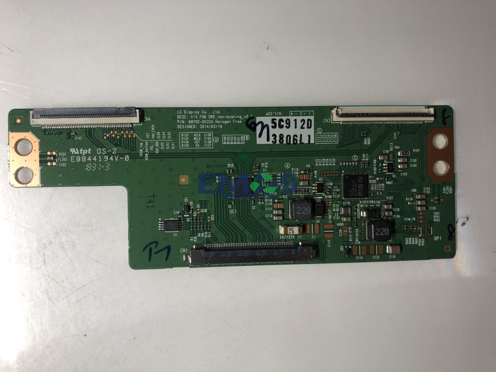 6871L-3806D 6870C-0532A TCON BOARD FOR LG GENUINE 43LF510V-ZA.BEKYLJG