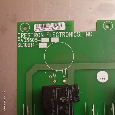 Crestron PA05605-/SE10914- Single-Sided FR-4 PCB Through Hole Lot of 2