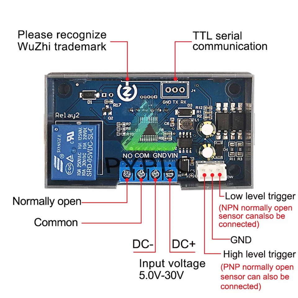1X DC 5-12V 24V 30V LED Digital Timing Trigger Cycle Timer Delay Relay Module - Image 4 of 4