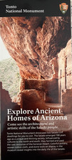 New TONTO MONUMENT - AZ   NATIONAL PARK SERVICE RACK CARD Unigrid/Brochure   NPS