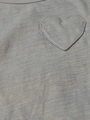 CARTER'S Light Blue Heart Pocket Tank Top Size 14 NWT Retails $20 - Picture 2 of 5