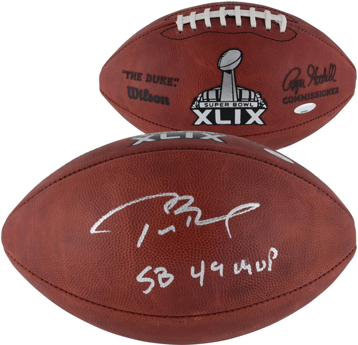 Ballon NFL Officiel Signé Par Tom Brady - New England Patriots - Occasion