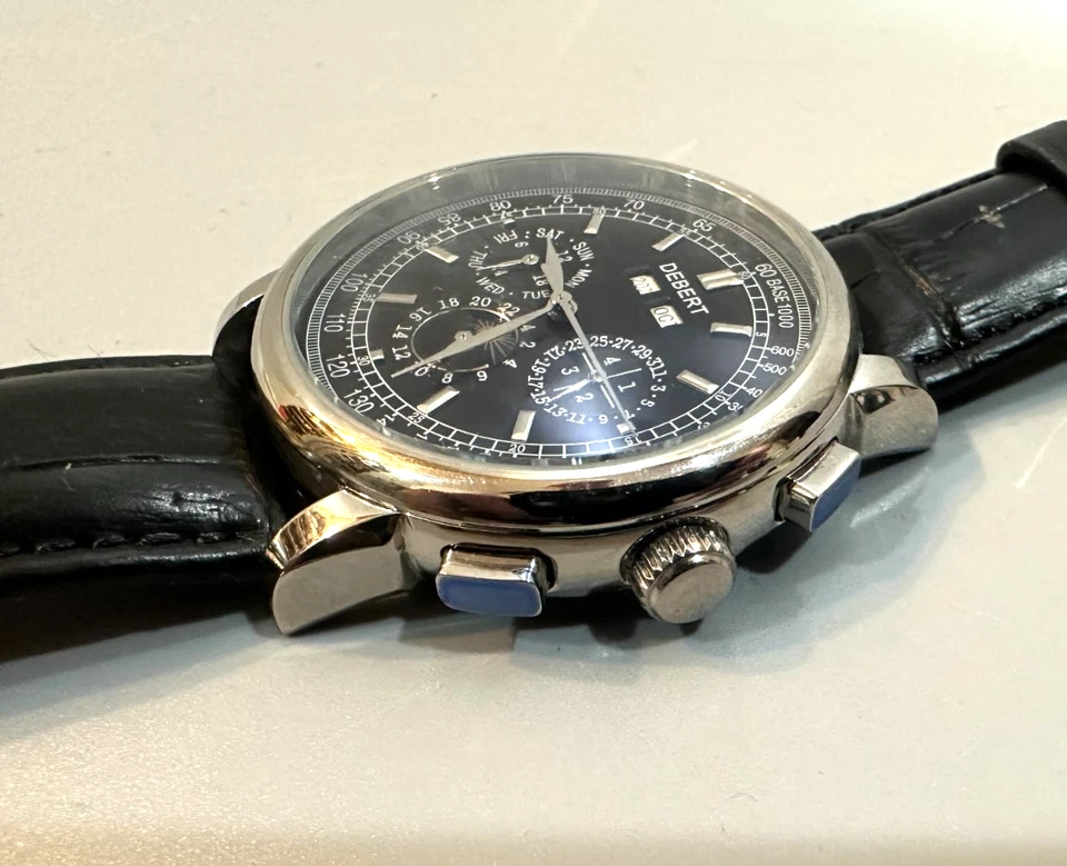 New Debert Automatic Men's Wristwatch All Stainless-steel Annual Calendar 42mm - Image 3 of 4